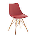 Ave Six Oakley Chair, Desert Rose/Gold Chrome