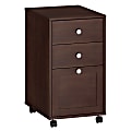 Kathy Ireland Office By Bush® Grand Expressions 3-Drawer Mobile File, 28" x 15 5/8" x 19 3/8", Warm Molasses