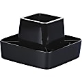 Storex Spinning Desk Organizer - 4" Height x 6.2" Width6.2" Length - Desktop - Black - Polymer - 1 Each