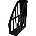 Storex Value Line Recycled Magazine File - Black - Plastic - 1 Each 1 thumbnail image