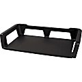 Storex Stackable Letter Tray - 15" Height x 9.3" Width3" Length - Desktop - 100% - Black - Plastic - 1 Each