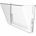 Storex Stacking Letter Size Wall Pocket, 7"H x 13"W x 4"D, Clear 1 thumbnail image