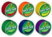 Duck® Brand Color Duct Tape Rolls, 1-15/16" x 115 Yd, Rainbow Combo, Pack Of 6 Rolls