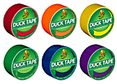 Duck® Brand Color Duct Tape Rolls, 1-15/16" x 115 Yd, Rainbow Combo, Pack Of 6 Rolls 1 thumbnail image