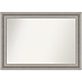 Amanti Art Non-Beveled Rectangle Framed Bathroom Wall Mirror, 29-1/2” x 41-1/2”, Parlor Silver 1 thumbnail image