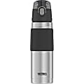 Thermos Stainless Steel Hydration Bottle - 18 fl oz (532.3 mL) - Vacuum - Black, Stainless Steel 1 thumbnail image