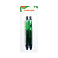 Nickelodeon Slime Retractable Ballpoint Pens, Medium Point, 0.7 mm, Multicolor Barrels, Black Ink, Pack Of 2 Pens 1 thumbnail image