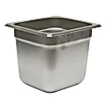 Hoffman Tech Browne Stainless Steel Steam Table Pans, 1/6 Size, Silver, Set Of 48 Pans 1 thumbnail image