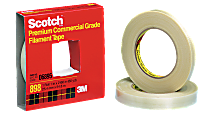 Scotch® 898 High-Performance Filament Tape, 3" Core, 1" x 60 Yd.