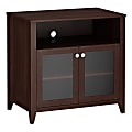 Kathy Ireland Office By Bush® Grand Expressions Tall TV Stand, 30" x 31 1/2" x 19 7/8", Warm Molasses