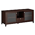 Kathy Ireland Office Grand Expressions TV Stand For Flat-Screen TVs Up To 60", Warm Molasses