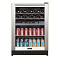 Magic Chef® Dual-Zone Built-In Wine And Beverage Center, 13 Gallons, Stainless Steel