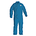 Kimberly-Clark® Professional KleenGuard A20 Microforce™ Particle Protection Coveralls, Large, Denim Blue, Pack Of 24 Coveralls