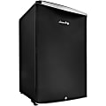 Danby 4.4 Cu.ft. Compact Refrigerator - 4.40 ft³ - Auto-defrost - Reversible - 4.40 ft³ Net Refrigerator Capacity - 268 kWh per Year - Black - Metallic - Steel Shelf, Chrome Handle, Rubber Grip