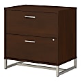 kathy ireland® Office by Bush Business Furniture Method 30"W Lateral 2-Drawer File Cabinet, Century Walnut, Standard Delivery