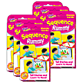 Trend Sequence Rummy Challenge Card Sets, 5-1/4”H x 3-1/8”W, Grade Pre-K To 1, Pack Of 6 Sets 1 thumbnail image
