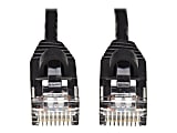Tripp Lite Cat6a 10G Snagless Molded Slim UTP Network Patch Cable (M/M), Black, 20 ft. - First End: 1 x RJ-45 Male Network - Second End: 1 x RJ-45 Male Network - 10 Gbit/s - Patch Cable - Gold Plated Contact - 28 AWG - Black