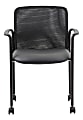 Boss Office Products Mesh Mid-Back Guest Chair, Black