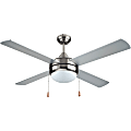 Black+Decker BCF5252 52-Inch 4-Bladed Pull Chain Brushed Nickel Ceiling Fan - 4 Blades - 52" Diameter - BCF5252 1 thumbnail image