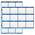 2025 SwiftGlimpse Reversible Yearly Wall Calendar, 24” x 36”, Navy, January To December 1 thumbnail image