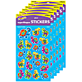 Trend superShapes Stickers, Terrific Turtles, 168 Stickers Per Pack, Set Of 6 Packs