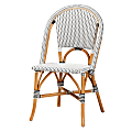 bali & pari Genica Classic French Bistro Chair, White/Brown 1 thumbnail image
