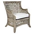 Office Star Kona Rattan Chair, Cream/Gray Washed 1 thumbnail image