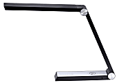 Bostitch® Wireless Charging Triangle Adjustable LED Desk Lamp, 25-5/16"H, Black Shade/Black And White Base 1 thumbnail image