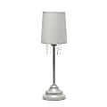 Simple Designs Table Lamp, 16-5/8"H, Gray