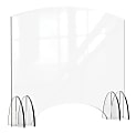 Rosseto Serving Solutions Avant Guarde Acrylic Sneeze Guard, Pass Through Window, 48" x 40", Clear 1 thumbnail image