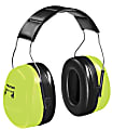 PELTOR™ Optime™ 105 Earmuff, 30 dB NRR, Hi-Viz Green, Over the Head