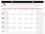 Office Depot® Brand Monthly Academic Desk Calendar, 22" x 17", 30% Recycled, July 2020 to June 2021