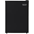 Magic Chef 2.4 cu. ft. Mini Refrigerator - 2.40 ft³ - Manual Defrost - Reversible - 2.10 ft³ Net Refrigerator Capacity - 0.30 ft³ Net Freezer Capacity - 213 kWh per Year - Black - Smooth