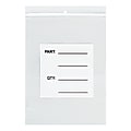 Office Depot® Brand 4 Mil Parts Bags w/ Hang Holes, 10" x 10", Clear, Case Of 1000