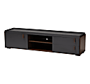 Baxton Studio 2-Tone Modern TV Stand, 17-1/8"H x 70-15/16"W x 15-3/4"D, Gray/Walnut 1 thumbnail image