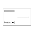 ComplyRight Double-Window Envelopes For W-2 (5206 And 5208) Tax Forms, Self-Seal, White, Pack Of 100 Envelopes