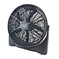 Vie Air 20" High-Velocity Floor Fan, 22"H x 22"W x 8"D, Black
