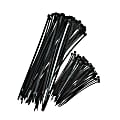 Cosco Nylon Zip Ties, Black, Pack Of 100 1 thumbnail image