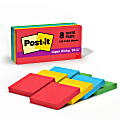 Post-it® Super Sticky Notes, 8 Pads, 1 7/8 in x 1 7/8 in, 2x the Sticking Power, School Supplies and Office Products, Sticky Notes  - 6228SSAN 1 thumbnail image