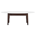 Eurostyle Manon Coffee Table, 15”H x 43-1/3”W x 23-3/5”D, Walnut/White