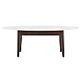 Eurostyle Manon Coffee Table, 15”H x 43-1/3”W x 23-3/5”D, Walnut/White 1 thumbnail image