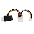 StarTech.com LP4 to SATA Power Cable Adapter with Floppy Power - Black 1 thumbnail image