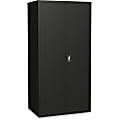 Lorell® Fortress Series Steel Storage Cabinet 5-Shelf Adjustable, 24"D, Black 1 thumbnail image