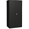 Lorell® Fortress Series Steel Storage Cabinet 5-Shelf Adjustable, 24"D, Black
