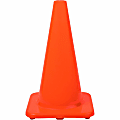 Tatco 18" Traffic Cone - Sturdy - Polyvinyl Chloride (PVC) - Orange - 1 Each 1 thumbnail image