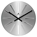 Infinity Instruments Ultra Wall Clock, 14"H x 14"W x 1 1/2"D, Gray