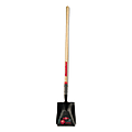 Square Point Transfer Shovel, 12 in L x 9.5 in W Blade, #2, 48 in L North American Hardwood Straight Handle