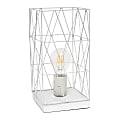 Simple Designs Geometric Square Table Lamp, 10-1/4"H, White 1 thumbnail image