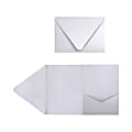 LUX Pocket Invitations, A7, 5" x 7", Silver Metallic, Pack Of 110 1 thumbnail image