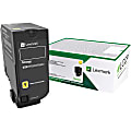 Lexmark Original High Yield Laser Toner Cartridge - Yellow - 1 Each - 12000 Pages